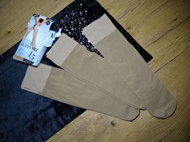 Marks & Spencer 3 x podkolanówki cienkie