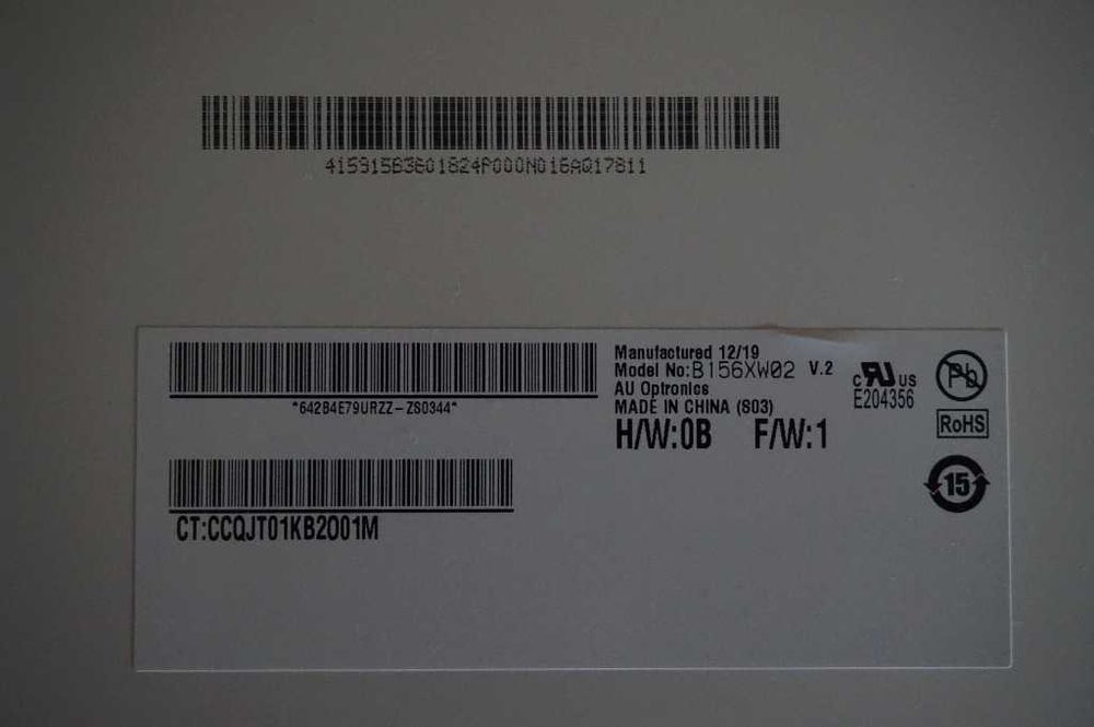 Matryca ekran hp 650 HP CQ58 hp 655 B156XW02 N156B6-LOB B156XTN02.0