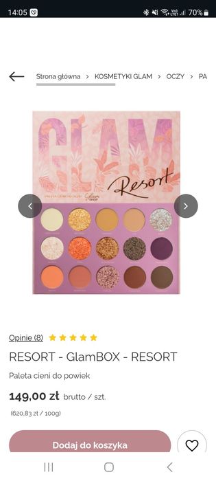 Glamshop paleta GLAM RESORT