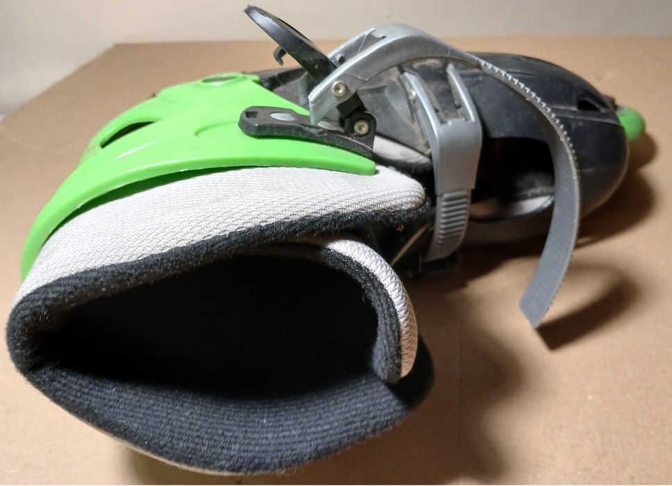 Patins em Linha Auchan verde+preto, compatíveis c/ n.º calçado 38 a 41