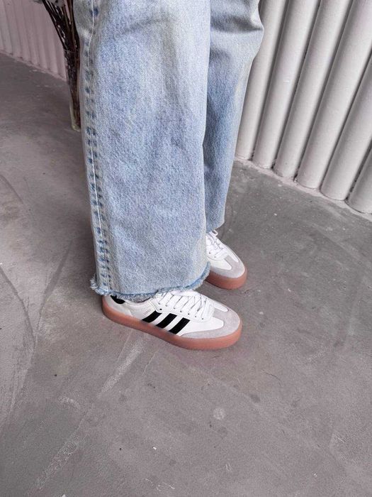 Женские кожанные кеды Adidas Samba XLG / Адидас Самба 36 37 38 39 40