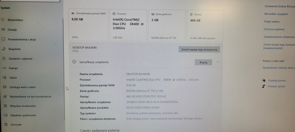 Komputer Retro ASUS P5QC, 8GB Ram, GeForce GT 730