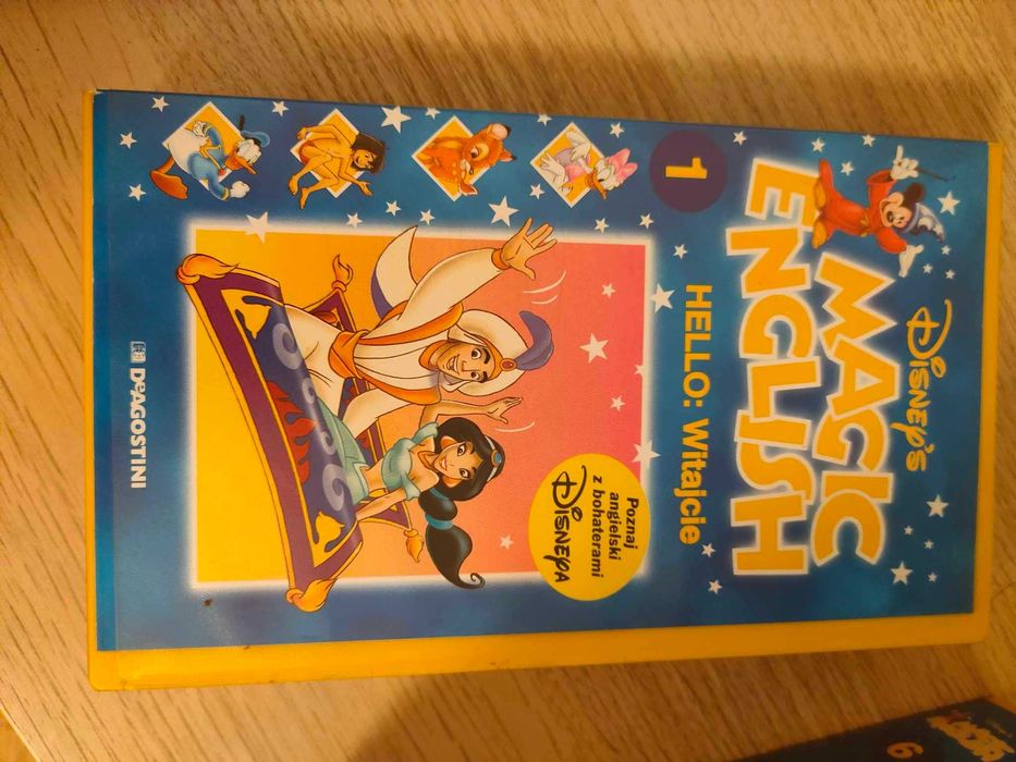 Zestaw kaset Disney Magic English VHS (kasety 1-6)