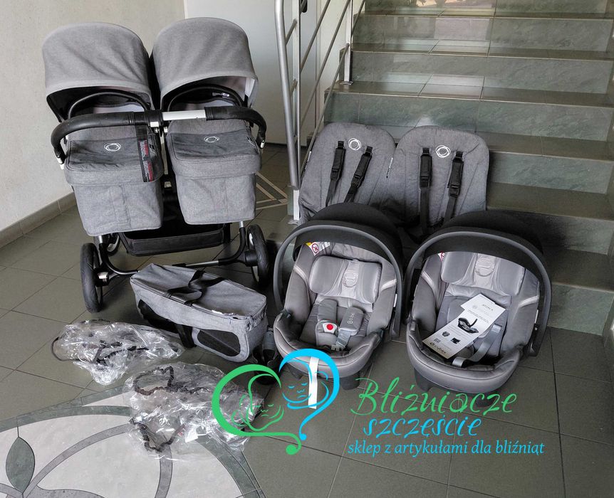 Bugaboo Donkey Twin 3 z fotelikami Cybex KOMIS