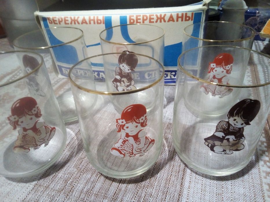 Детские стаканы бережанское стекло