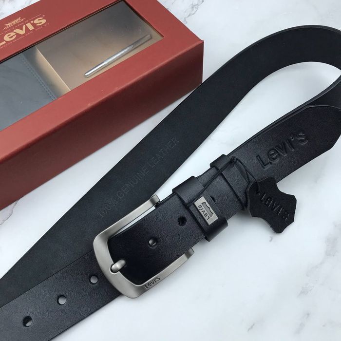 Чоловічий ремінь та гаманець набір levise ремень и кошелек