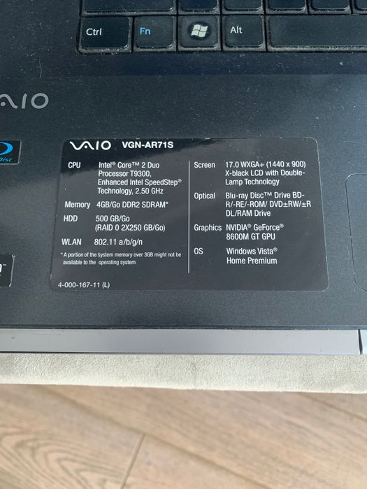 Laptop Sony Vaio 17”