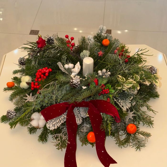 Роблю новорічні композиції різного діаметру та дизайну ! Замовляйте!