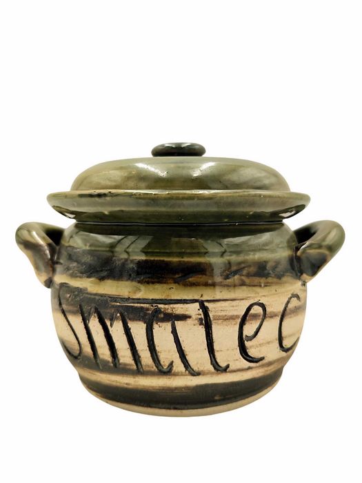 Gliniany Pojemnik na Smalec 800 ml Ceramiczny Pojemnik na Smalec