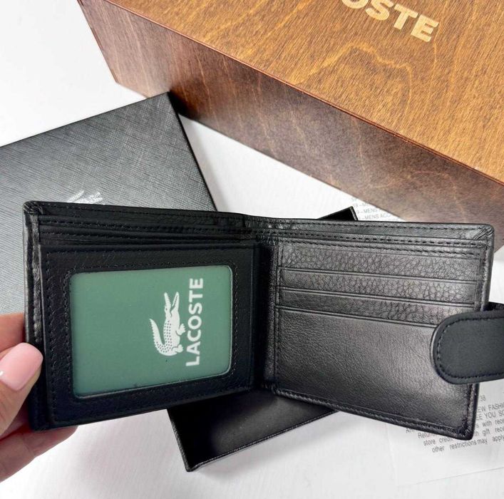 Ремінь + Гаманець Lacoste Натуральна шкіра