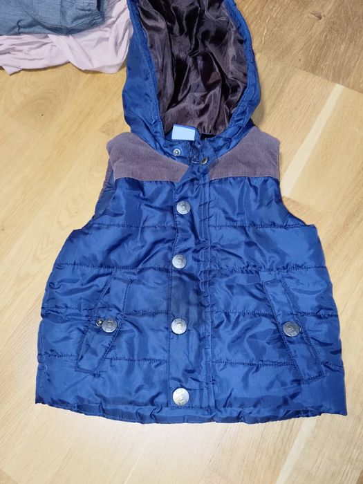 Kamizelka bezrękawnik Lupilu Lidl 86 chłopięca granatowa