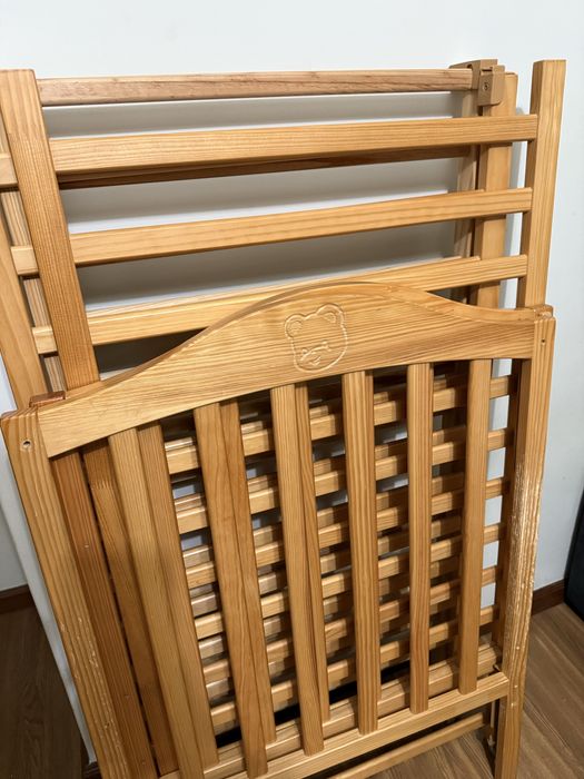 Berço urso carbebe carvalho