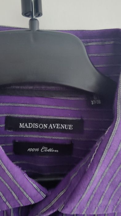 Koszula męska fioletowa MADISON AVENUE 100% bawelna
