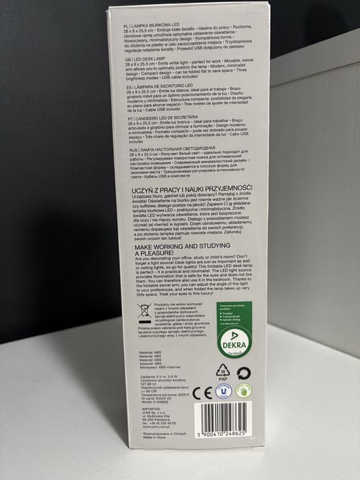 Lampka biurkowa LED SMUKEE