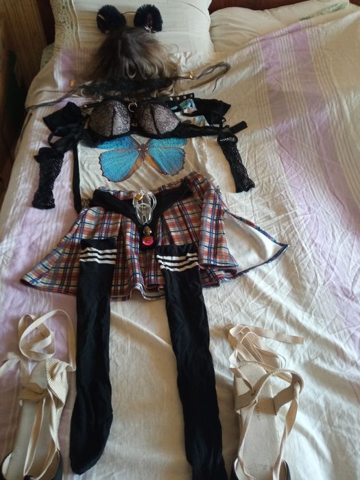 Игровой эротический костюм черный