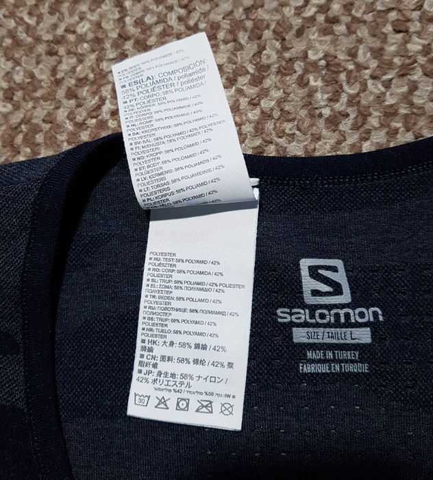 Salomon XA Camo футболка для бігу спорту термофутболка оригінал L