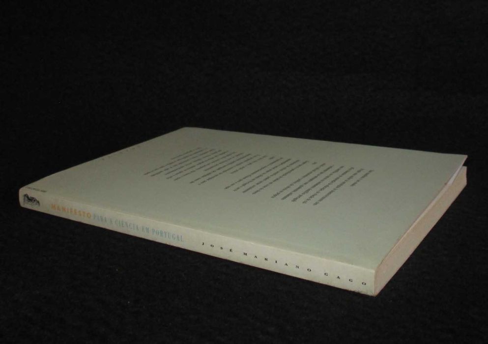 Livro Manifesto para a Ciência em Portugal José Mariano Gago