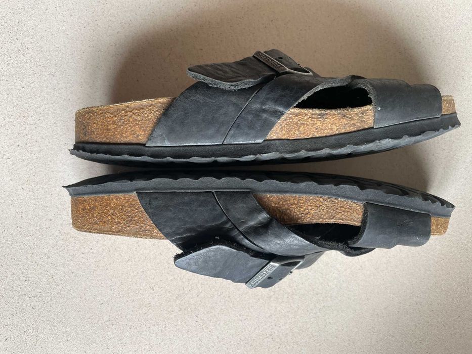 кожаные шлепанцы Birkenstock Lugano Camberra р.39