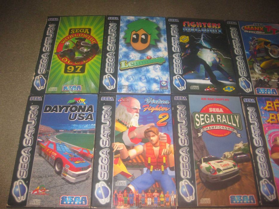 10 Jogos para a Sega Saturn! 6 Deles Completos!