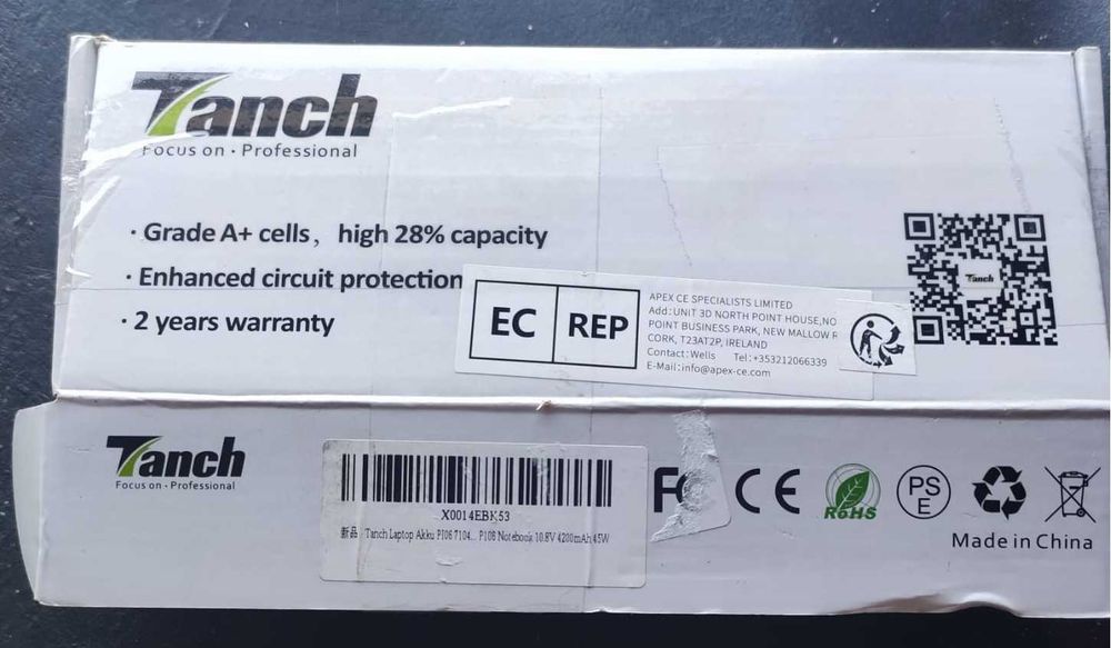 bateria Tanch laptop Akku P106 7104… P106 notebook