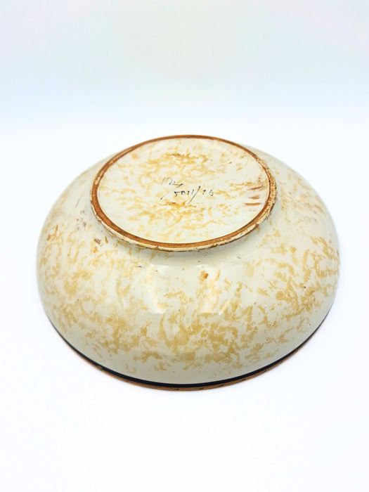 Włoska misa ceramiczna sgraffito 25,5 cm 5011/26 lata 60-70 Italy