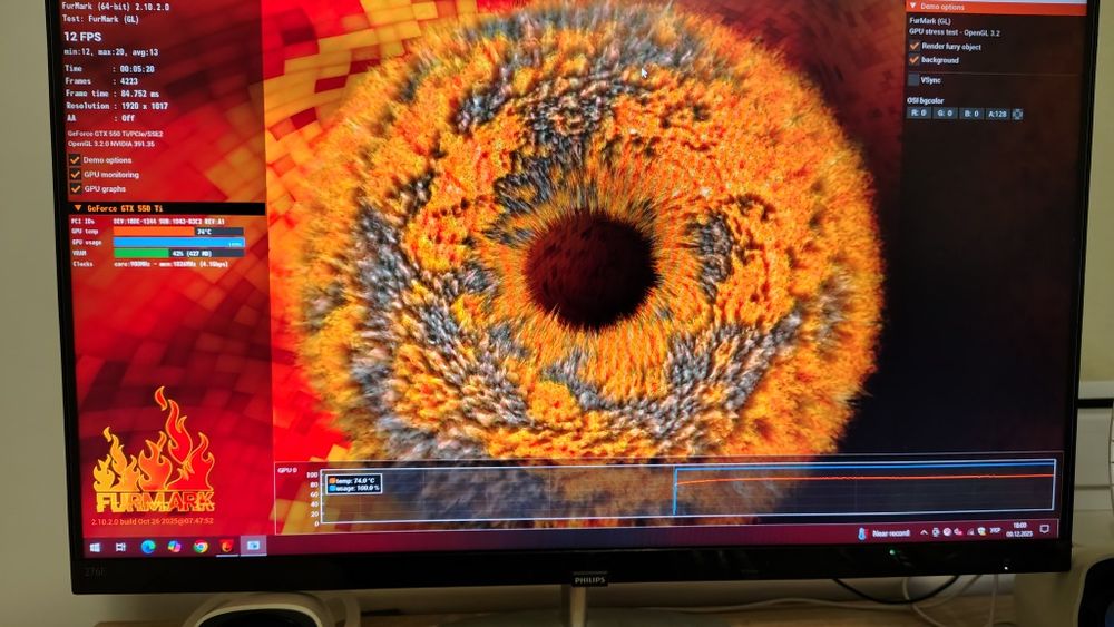 Відеокарта Asus PCI-Ex GeForce GTX 550 Ti 1024MB GDDR5 (192bit) (910/4