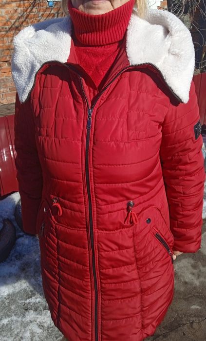 Теплая удлиненная куртка