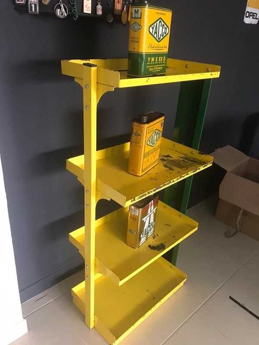 Estante/mostruário antigo da marca YACCO