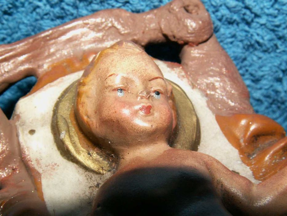 Dzieciątko -Jezusek do Szopki Bożonarodzeniowej - Figurka z Pap mache