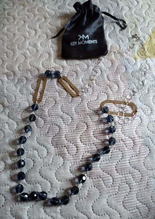 Colar de prata dourada