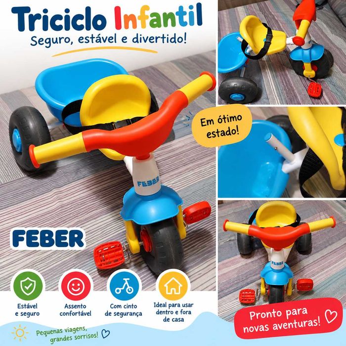 Triciclo FEBER Baby Trike – Excelente Estado – 15 €
