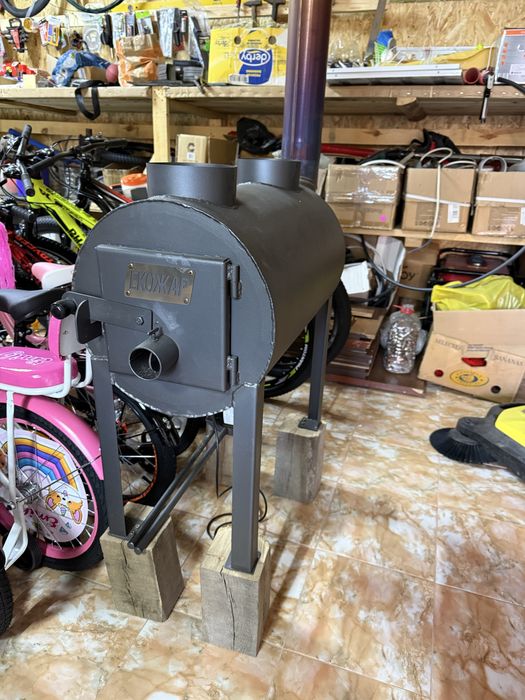 Буржуйка екожар про 203 плюс із вбудованим вентилятором