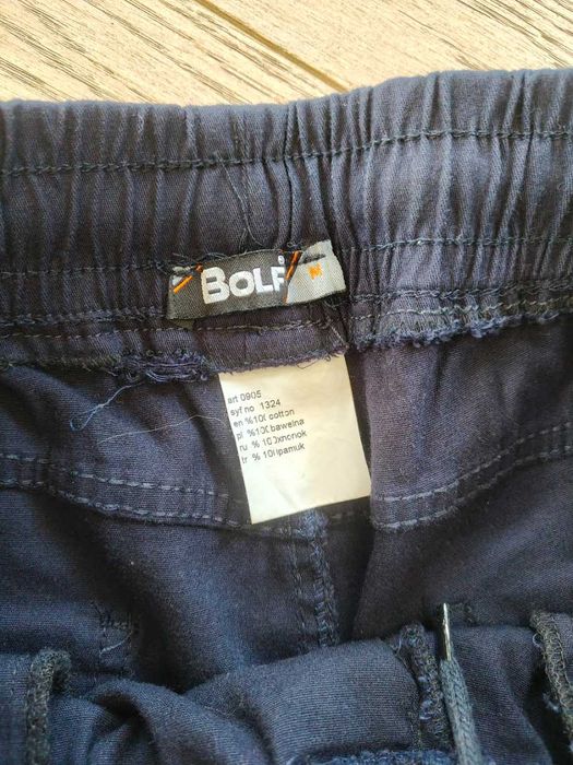 Joggery M granatowe navy joggers bawełna cotton