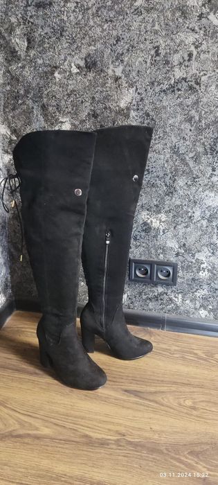 Сапоги ботфорты Boohoo