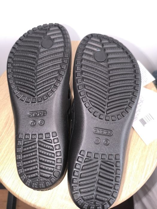 CROCS czarne klapki japonki kadee flip W6(36-37)