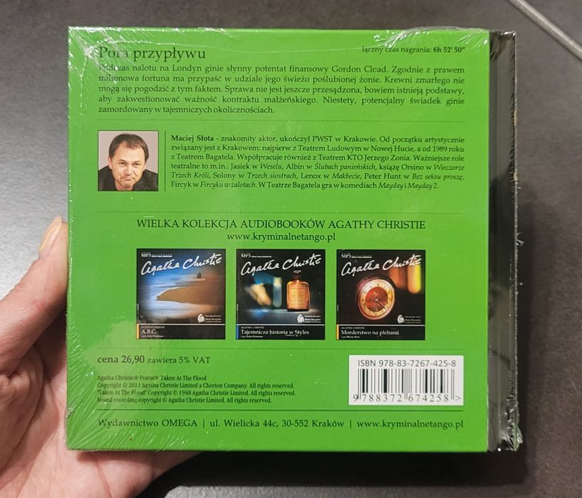 Pora przypływu Agata Christie CD Audiobook