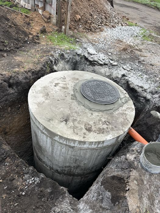Колодец скважена водопровод яма сливная септик бетонные кольца доставк