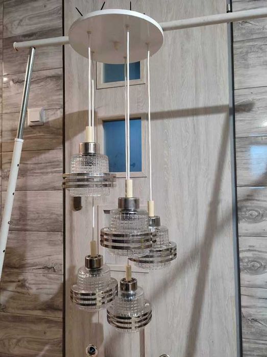 Żyrandol,Napako,space age,klosze sputniki,vintage