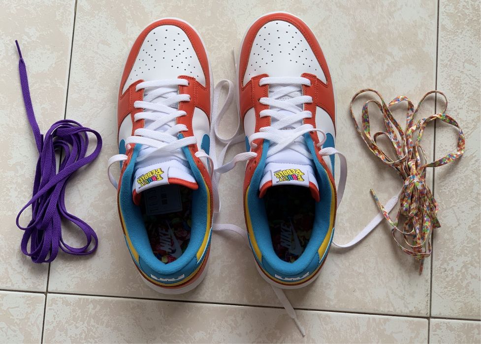 [NOVAS] Nike x LeBron James x Fruity Pebbles Dunk Low QS sapatilhas 44