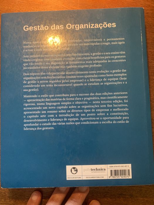 Gestão das organizações de Sebastião Teixeira