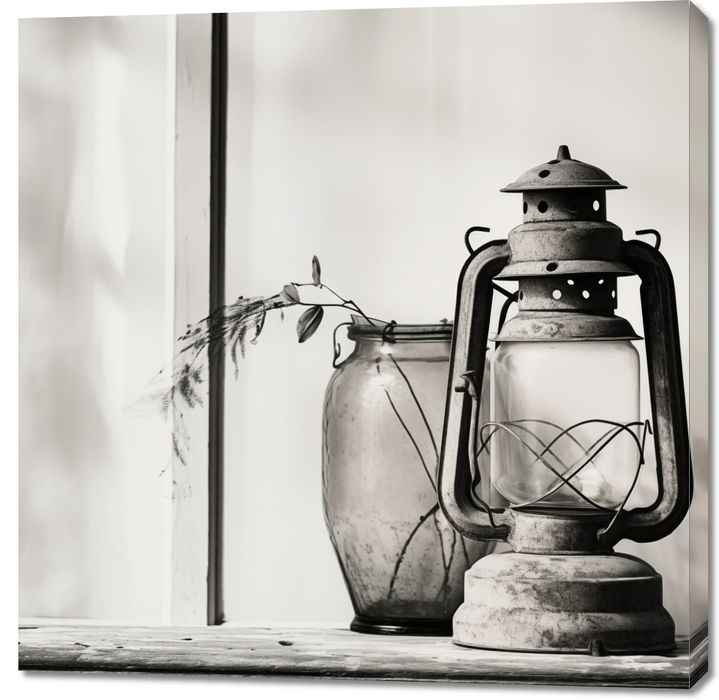 Obraz 100x100cm Lampa w Cieniach