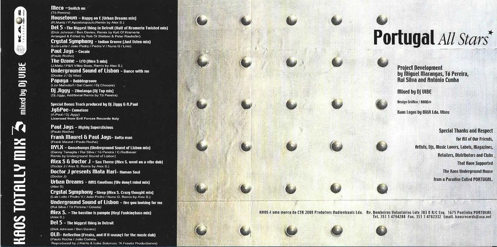 Kaos Totally Mix 3 - Portugal All Stars - - - - - Vários - - -  2 X CD