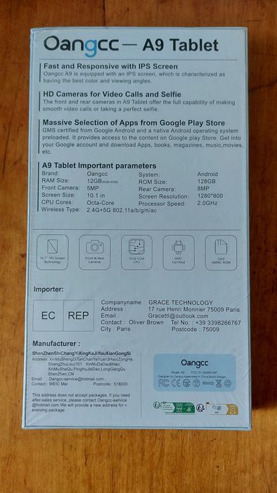 Планшет Orange A9 Tablet 10'1 дюйма