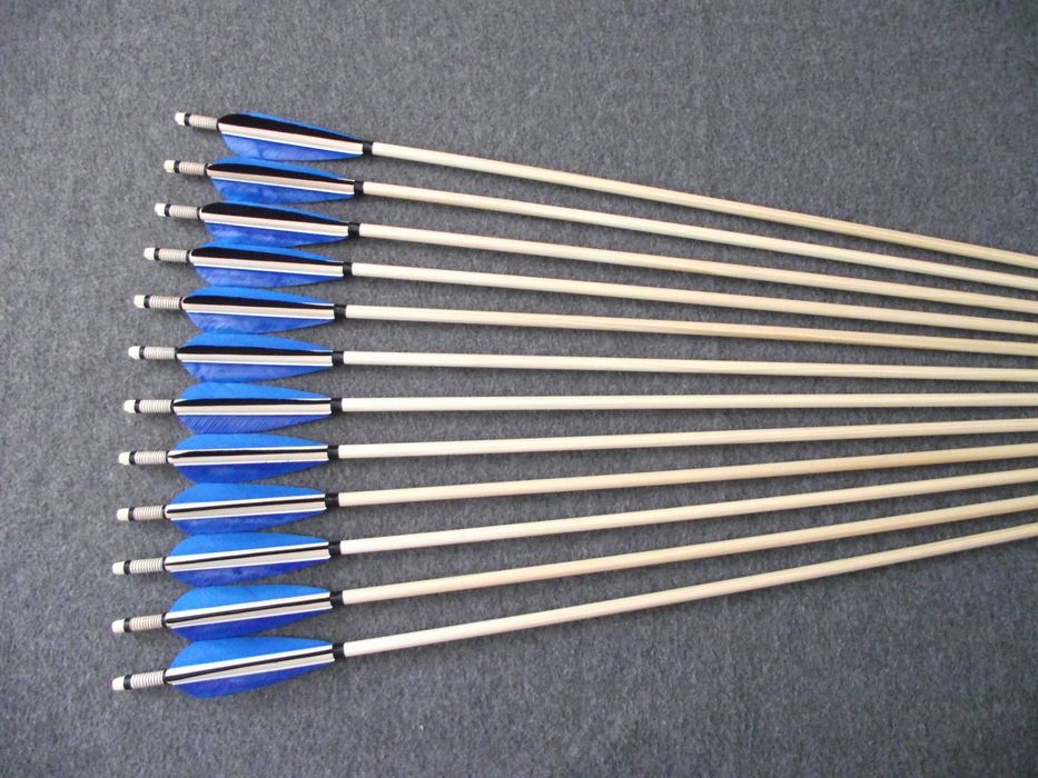 35-40 świerk nr 559 Komplet 32" strzał do łuku strzała drewniana