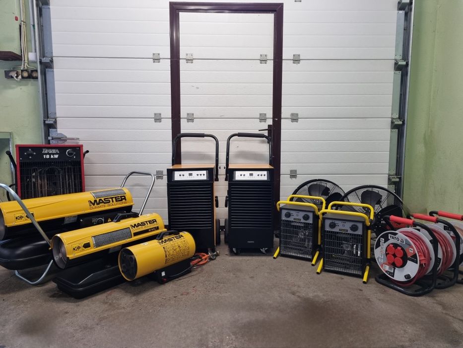 Osuszacze Powietrza, Nagrzewnice, osuszanie budynków