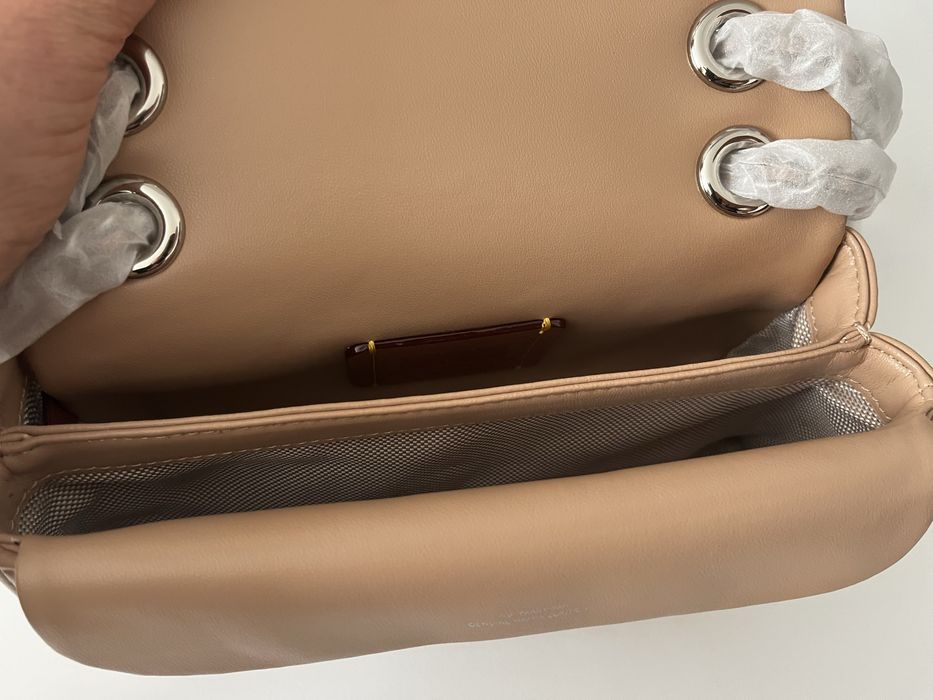 Mala de couro natural Coach