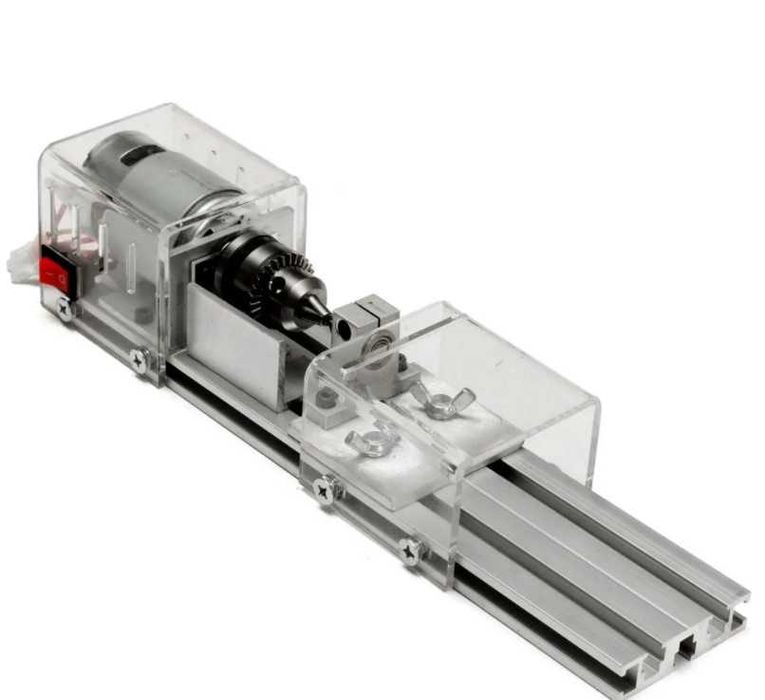 F438 Mini Torno Trabalho Madeira Carpintaria DIY Broca de Polimento