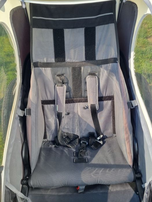 Przyczepka rowerowa , z kołem do biegania i kolem spacerowym Qeridoo