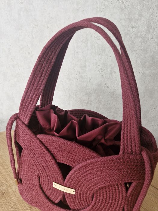 Torebka ze sznurka handmade