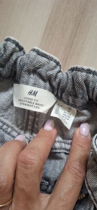 Spodnie loose fit h&m r. 146